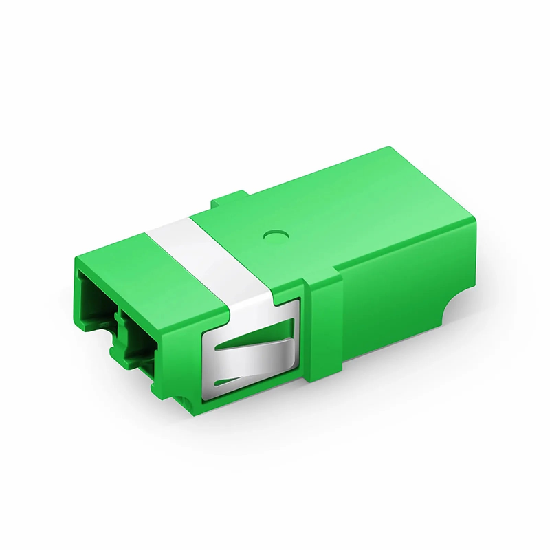 SFPS LC/APC to LC/APC Duplex OS2 Single Mode SC Footprint Plastic Fiber Optic Adapter/Coupler without Flange (10pcs/pack)
