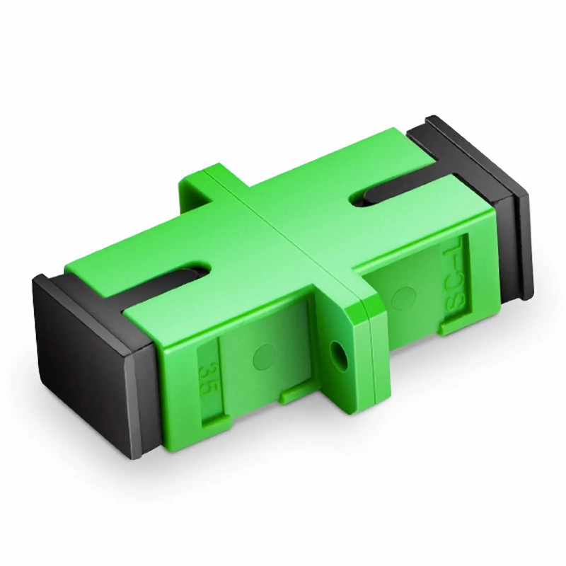 SFPS SC/APC to SC/APC Simplex OS2 Single Mode Fiber Optic Adapter/Coupler without Metal Clips with Flange (10pcs/Pack)