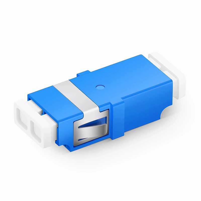 SFPS LC/UPC to LC/UPC Duplex OS2 Single Mode SC Footprint Plastic Fiber Optic Adapter/Coupler without Flange (10pcs/Pack)