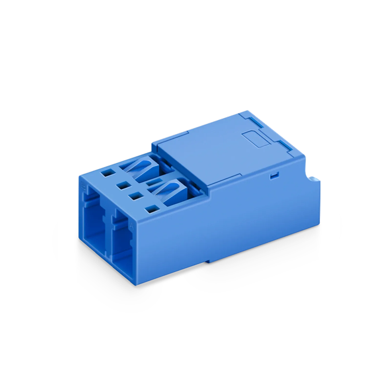 SFPS LC/UPC to LC/UPC Duplex OS2 Single Mode Shuttered Fiber Optic Adapter/Coupler without Flange