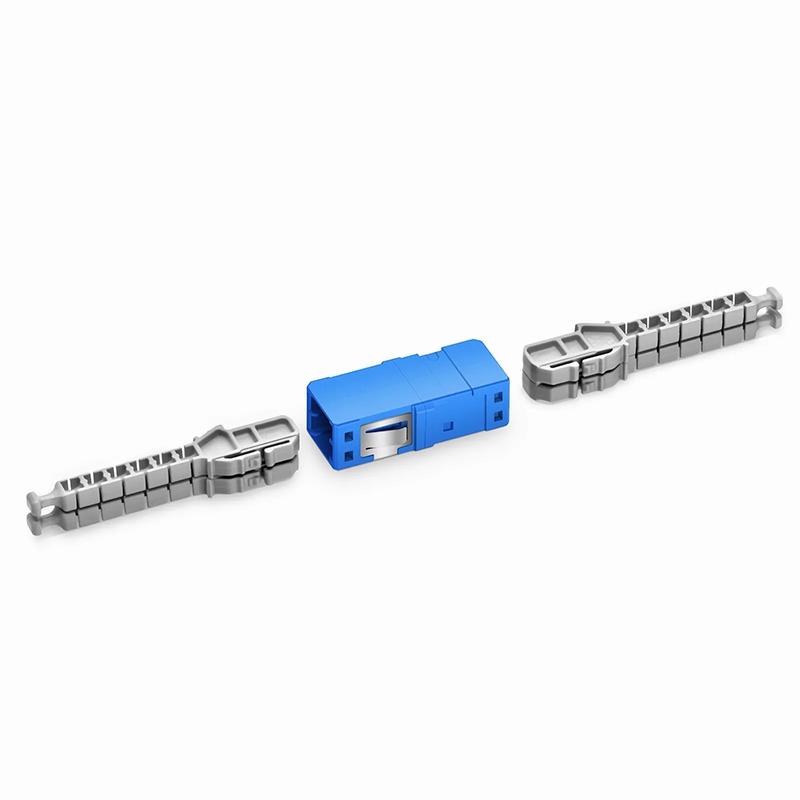 SFPS MDC/UPC to MDC/UPC 2-Port OS2 Single Mode Plastic Fiber Optic Adapter/Coupler without Flange