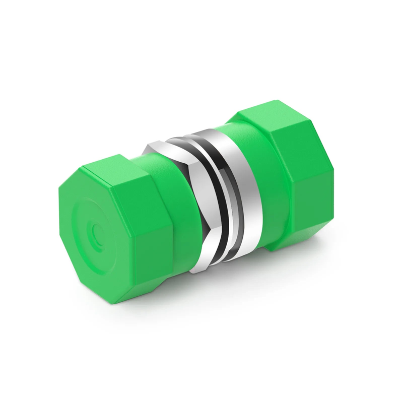 SFPS FC/APC to FC/APC Simplex OS2 Single Mode Metal Small D Fiber Optic Adapter/Coupler without Flange (10pcs/pack)