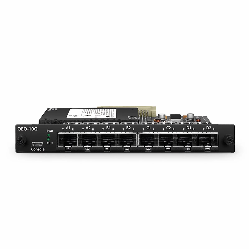 SFPS FMT4DL-OEO10GSFP, 4 Channels WDM Transponder (Converter) for FMT Managed Chassis, 8 SFP/SFP+ Slots