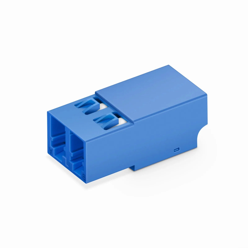 SFPS LC/UPC to LC/UPC Duplex OS2 Single Mode Shuttered Fiber Optic Adapter/Coupler without Flange