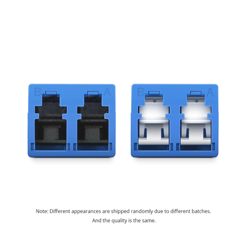 SFPS LC/UPC to LC/UPC Duplex OS2 Single Mode Shuttered Fiber Optic Adapter/Coupler without Flange