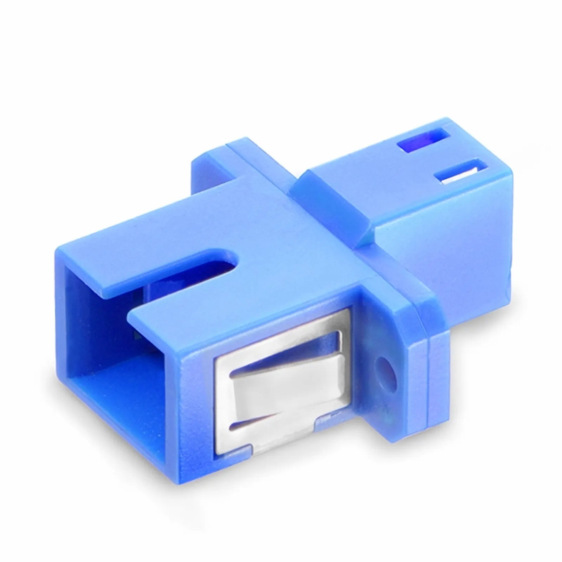 SFPS LC/UPC Female to SC/UPC Female Hybrid Simplex OS2 Single Mode Plastic Fiber Optic Adapter/Coupler with Flange