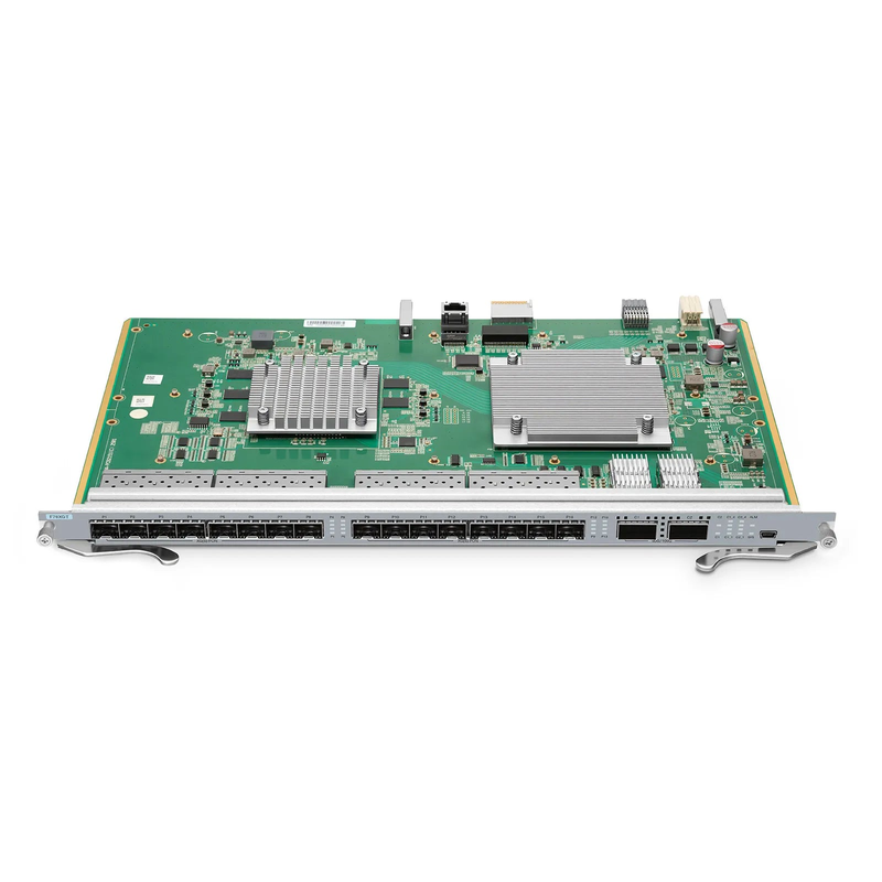 SFPS F78XGT, 16-Port XG(S)PON OLT Line Card with 16 x XG(S)PON (GPON-Compatible, Upgradable via GPON Modules), 2 x 100G QSFP28 Ports, Broadcom Chip (Without Modules)