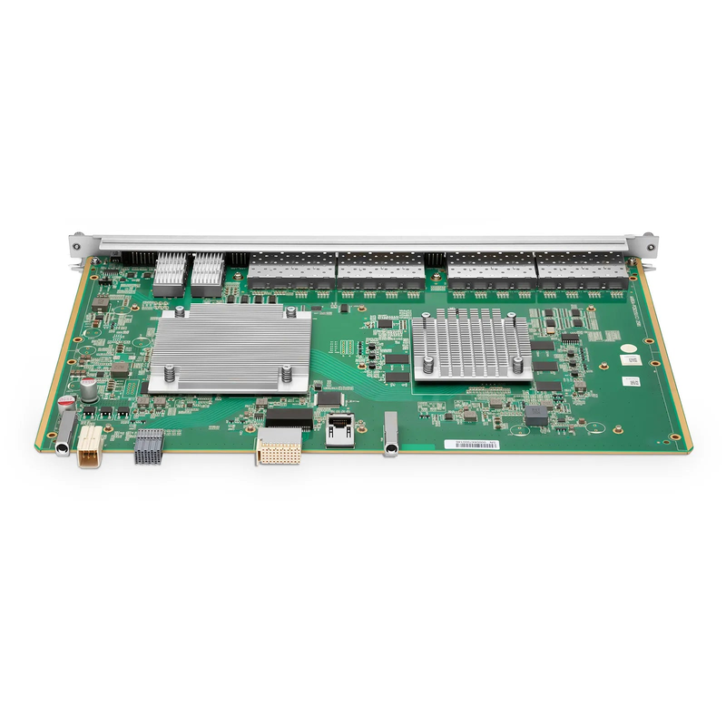 SFPS F78XGT, 16-Port XG(S)PON OLT Line Card with 16 x XG(S)PON (GPON-Compatible, Upgradable via GPON Modules), 2 x 100G QSFP28 Ports, Broadcom Chip (Without Modules)