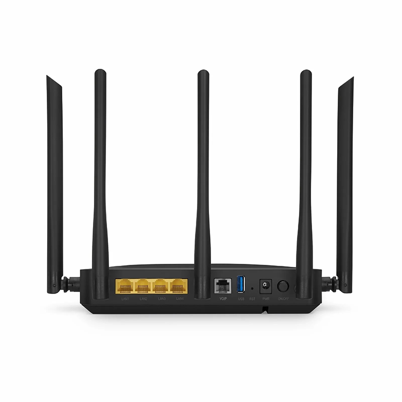 SFPS ONU1930-4GV-W, XGPON HGU ONU with 1 x PON, 4 x GE, 1 x POTS, 1 x USB, and 5 x External Dual Band Antennas (3000M WiFi 4/5/6)