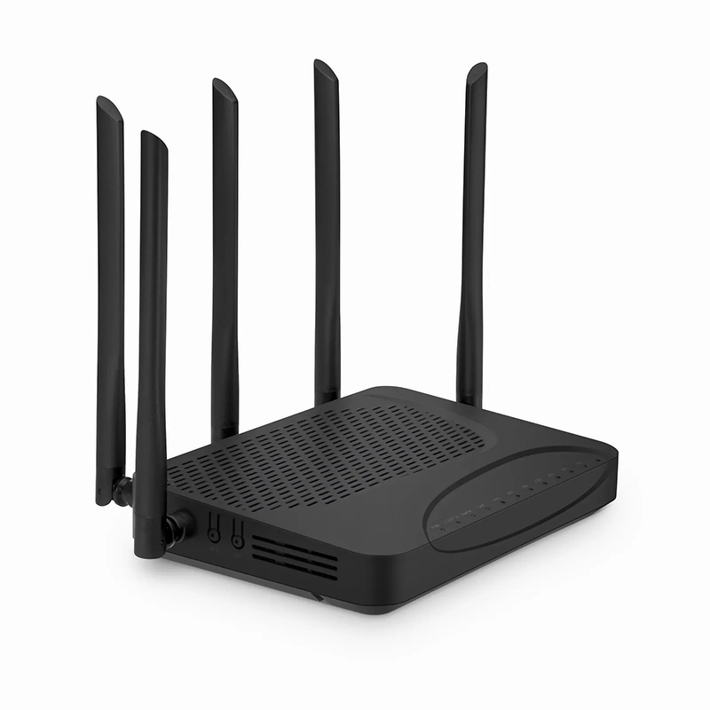 SFPS ONU1930-4GV-W, XGPON HGU ONU with 1 x PON, 4 x GE, 1 x POTS, 1 x USB, and 5 x External Dual Band Antennas (3000M WiFi 4/5/6)