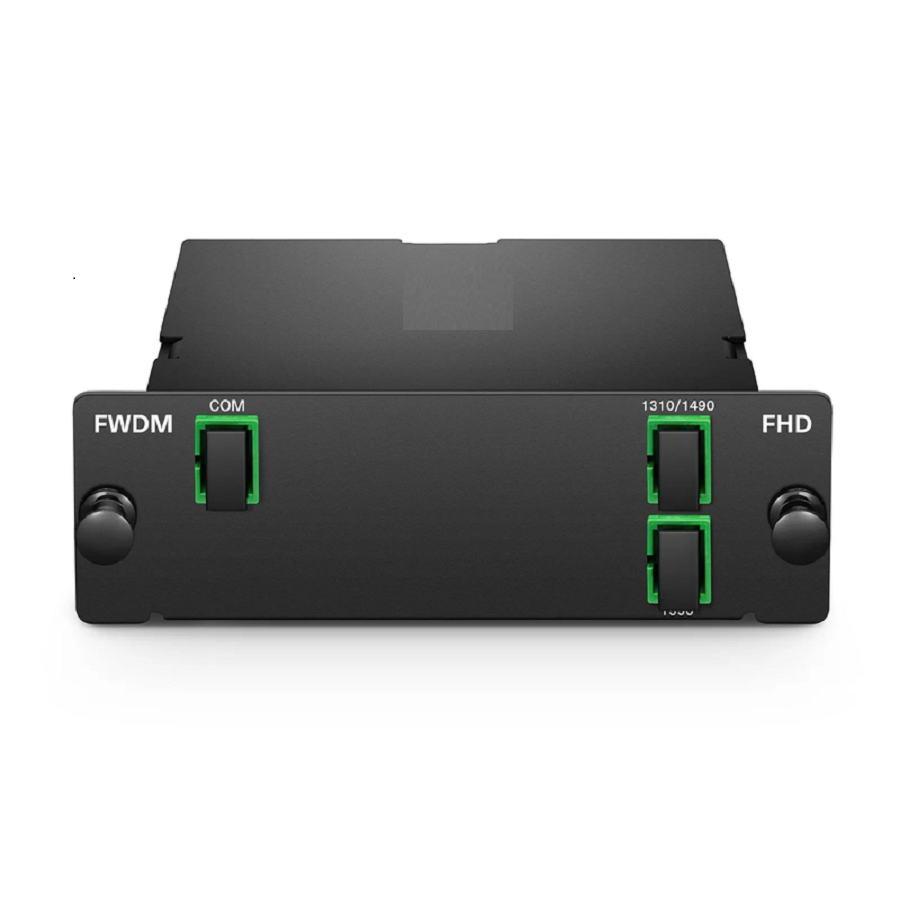 SFPS FWDM-T1314R15-FD, T1310&1490/R1550nm Filter Wavelength Division Multiplexer, SC/APC, FHD Cassette