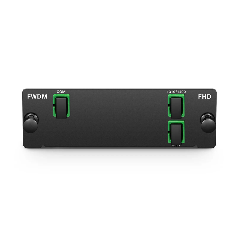 SFPS FWDM-T1314R15-FD, T1310&1490/R1550nm Filter Wavelength Division Multiplexer, SC/APC, FHD Cassette