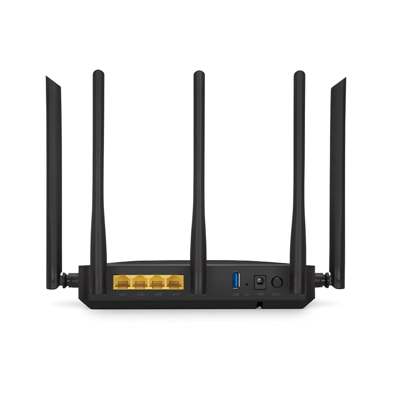 SFPS ONU1930-4G-W, XGPON HGU ONU with 1 x PON, 4 x GE, 1 x USB, and 5 x External Dual Band Antennas (3000M WiFi 4/5/6)