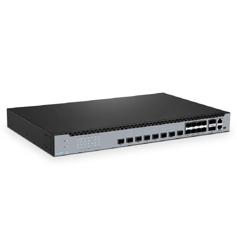 SFPS OLT3710-08CP2T, 8-Port GPON & XG(S)-PON Combo OLT with 8 x 10G SFP+ and 2 x 100G QSFP28 Uplink Ports, Dual Power Supply, Broadcom Chip