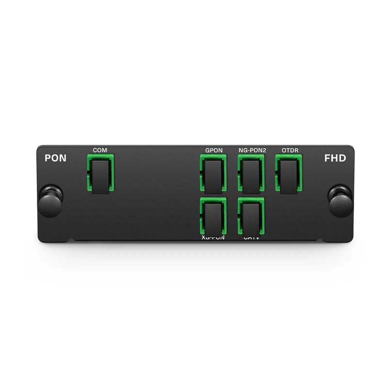 SFPS FHD-WDM53CO, PON Coexistence Element (CEx) WDM for GPON/XG(S)-PON/NG-PON2/CATV/OTDR, SC/APC, FHD Cassette