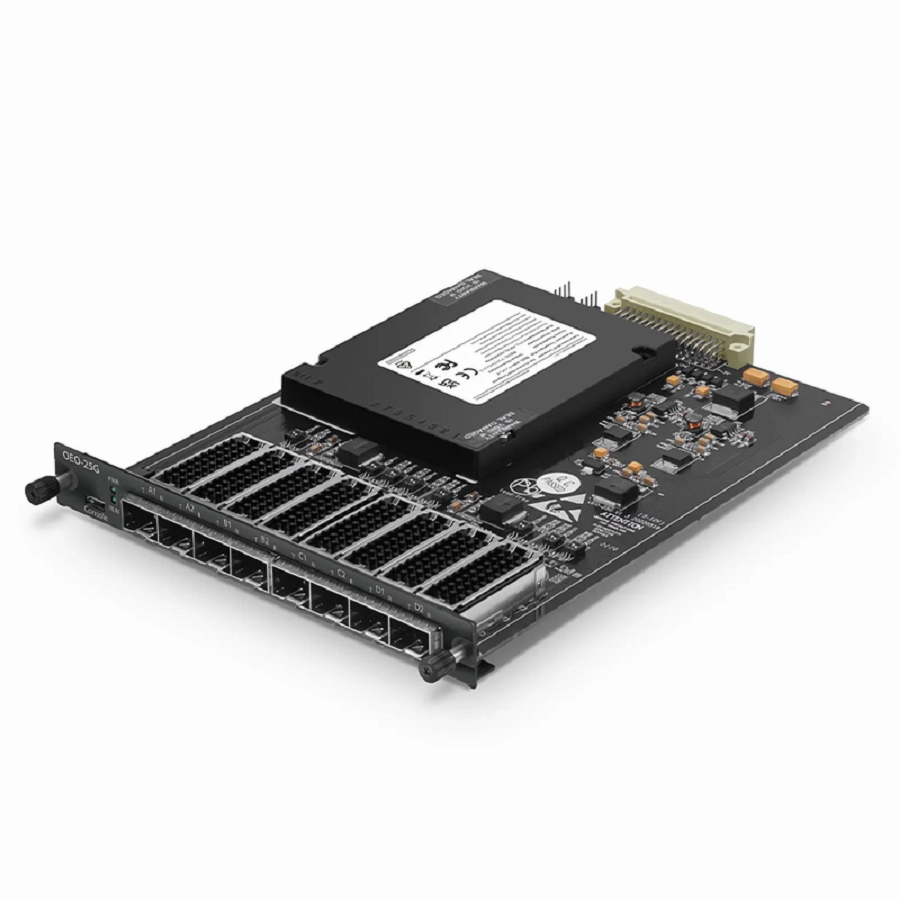 SFPS FMT4DL-OEO25GSFP28, 4 Channels WDM Transponder (Converter) for FMT Managed Chassis, 8 SFP28/SFP+ Slots
