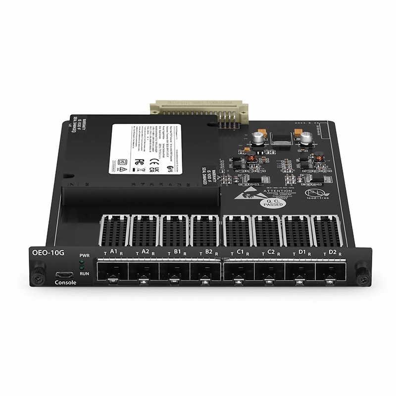 SFPS FMT4DL-OEO10GSFP, 4 Channels WDM Transponder (Converter) for FMT Managed Chassis, 8 SFP/SFP+ Slots