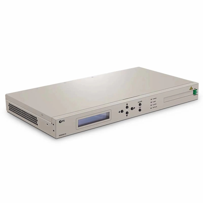 SFPS D7000 PDRA5014 Counter-propagating Distributed Raman Amplifier with 14dB Gain, 80 Wavelengths, Dual AC PSUs, 1U Rack Mount