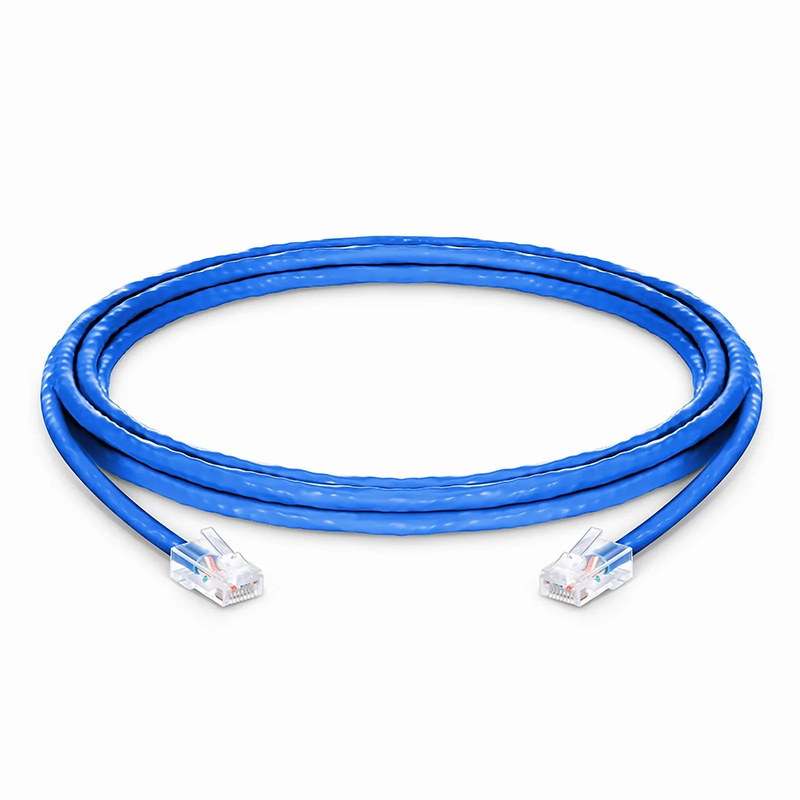 SFPS 10ft (3m) Cat6 24AWG Non-booted Unshielded (U/UTP) PVC CM Ethernet Network Patch Cable, Blue