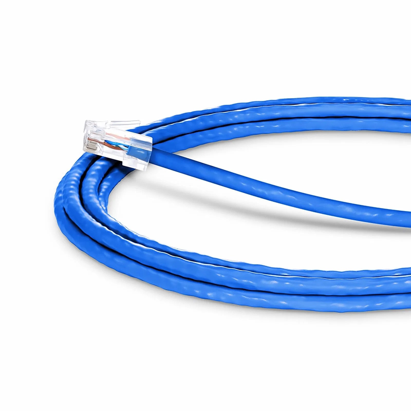 SFPS 10ft (3m) Cat6 24AWG Non-booted Unshielded (U/UTP) PVC CM Ethernet Network Patch Cable, Blue
