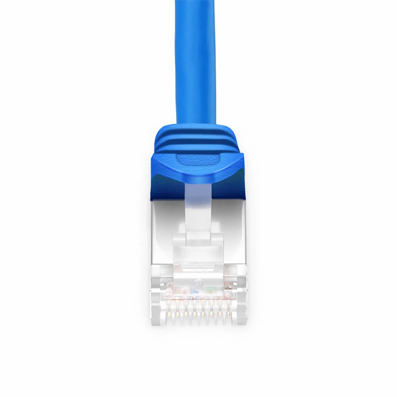 SFPS 7ft (2.1m) Cat6a 26AWG Snagless Shielded (S/FTP) PVC CM Ethernet Network Patch Cable, Blue