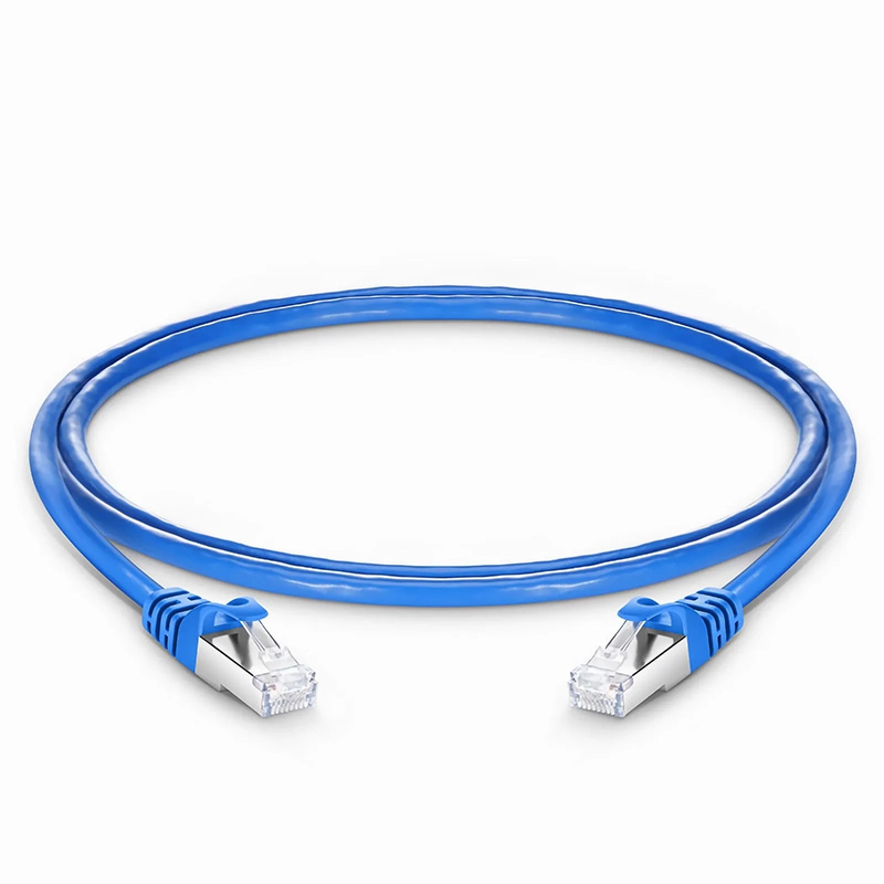 SFPS 4ft (1.2m) Cat6 26AWG Snagless Shielded (S/FTP) PVC CM Ethernet Network Patch Cable, Blue, (10pcs/pack)