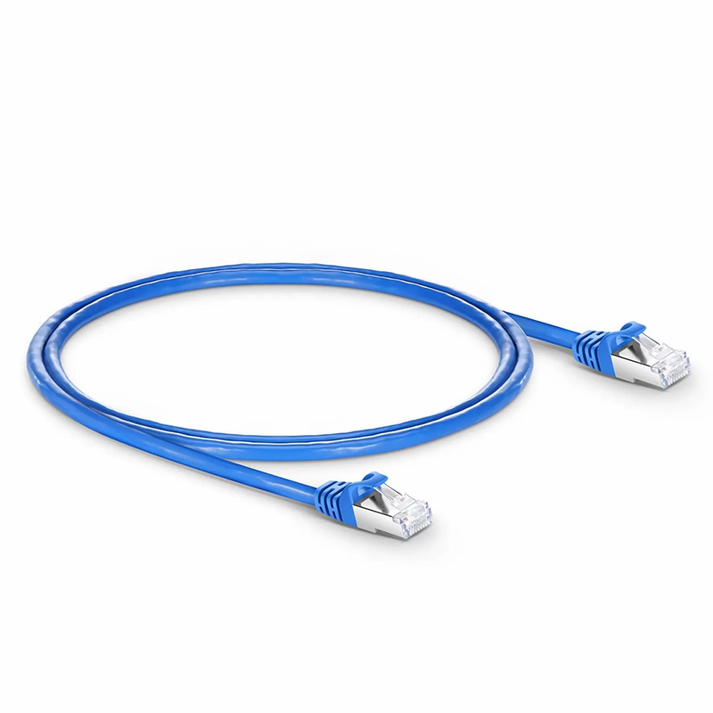 SFPS 4ft (1.2m) Cat6 26AWG Snagless Shielded (S/FTP) PVC CM Ethernet Network Patch Cable, Blue, (10pcs/pack)