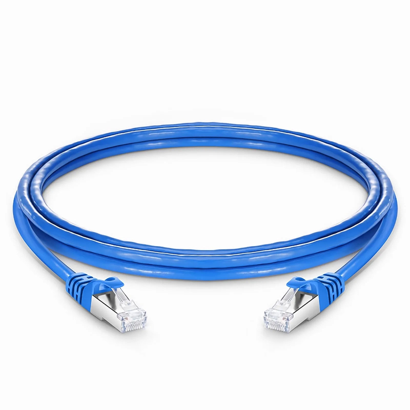 SFPS 6ft (1.8m) Cat6 26AWG Snagless Shielded (S/FTP) PVC CM Ethernet Network Patch Cable, Blue, (10pcs/pack)