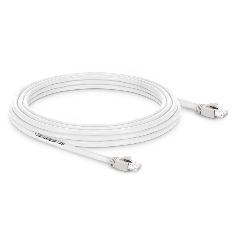 SFPS 35ft (10.7m) Cat8 24AWG Snagless Shielded (S/FTP) PVC CM Ethernet Network Patch Cable, PoE++, 40G, 2GHz, Off-White
