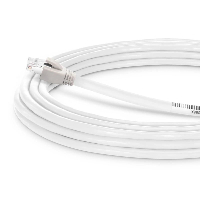 SFPS 35ft (10.7m) Cat8 24AWG Snagless Shielded (S/FTP) PVC CM Ethernet Network Patch Cable, PoE++, 40G, 2GHz, Off-White