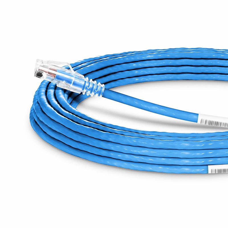 SFPS 50ft (15.2m) Cat6a 23AWG Snagless Unshielded (U/UTP) PVC CMP Ethernet Network Patch Cable, Blue