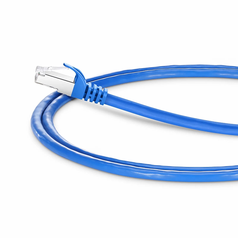 SFPS 3ft (0.9m) Cat7 Snagless Shielded (S/FTP) PVC CM Ethernet Network Patch Cable, Blue