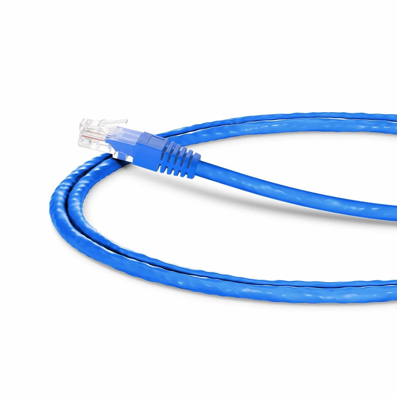 SFPS 3ft (0.9m) 90 Degree Cat6 26AWG Snagless Unshielded (U/UTP) PVC CM Ethernet Network Patch Cable, RJ45 Right Angle UP Male to RJ45 Male, Blue
