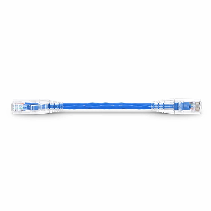 SFPS 6in (0.15m) Cat6 24AWG Snagless Unshielded (U/UTP) PVC CM Ethernet Network Patch Cable, Blue