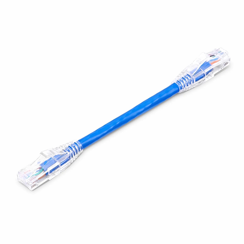 SFPS 6in (0.15m) Cat6 24AWG Snagless Unshielded (U/UTP) PVC CM Ethernet Network Patch Cable, Blue