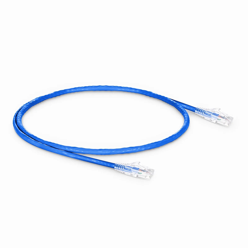 SFPS 1ft (0.3m) Cat6a 24AWG Snagless Unshielded (U/UTP) LSZH Ethernet Network Patch Cable, Blue