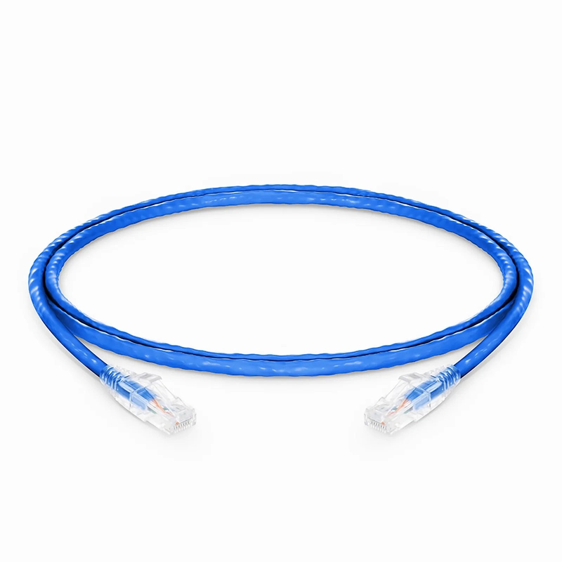 SFPS 3ft (0.9m) Cat6a 24AWG Snagless Unshielded (U/UTP) LSZH Ethernet Network Patch Cable, Blue