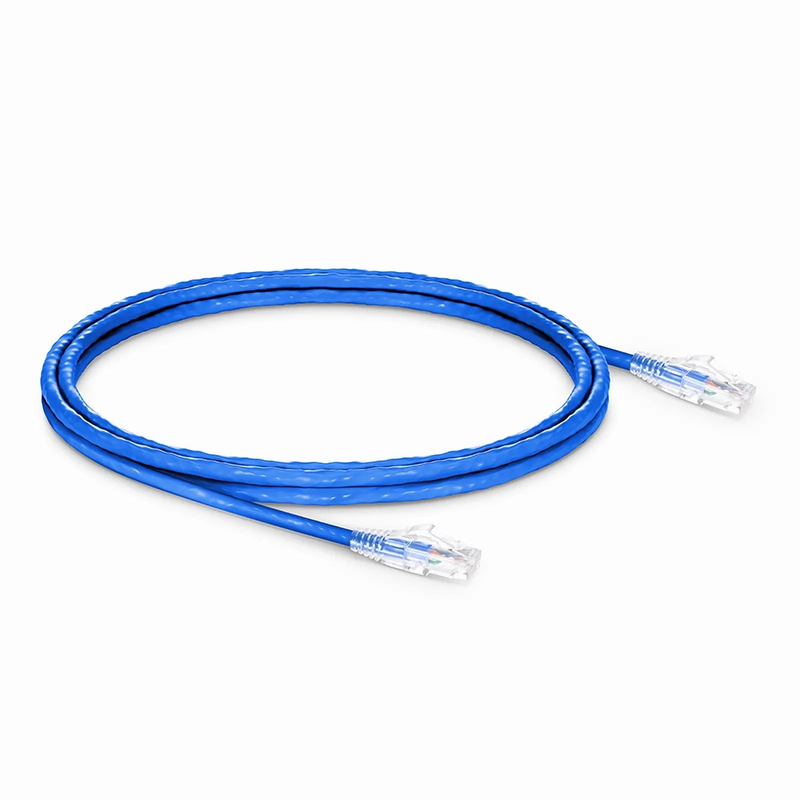 SFPS 10ft (3.0m) Cat6a 24AWG Snagless Unshielded (U/UTP) LSZH Ethernet Network Patch Cable, Blue
