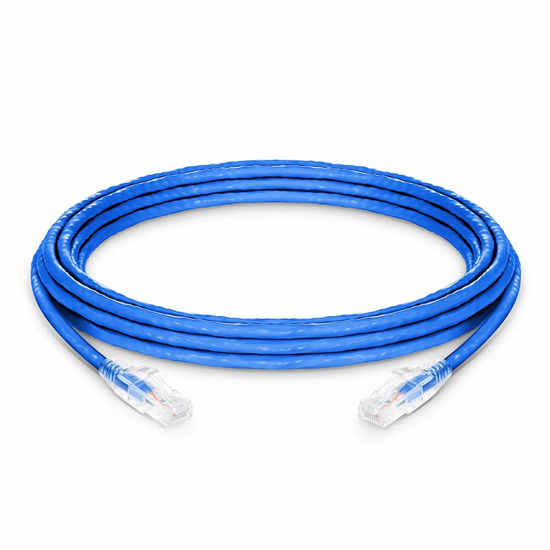 SFPS 16ft (4.9m) Cat6a 24AWG Snagless Unshielded (U/UTP) LSZH Ethernet Network Patch Cable, Blue