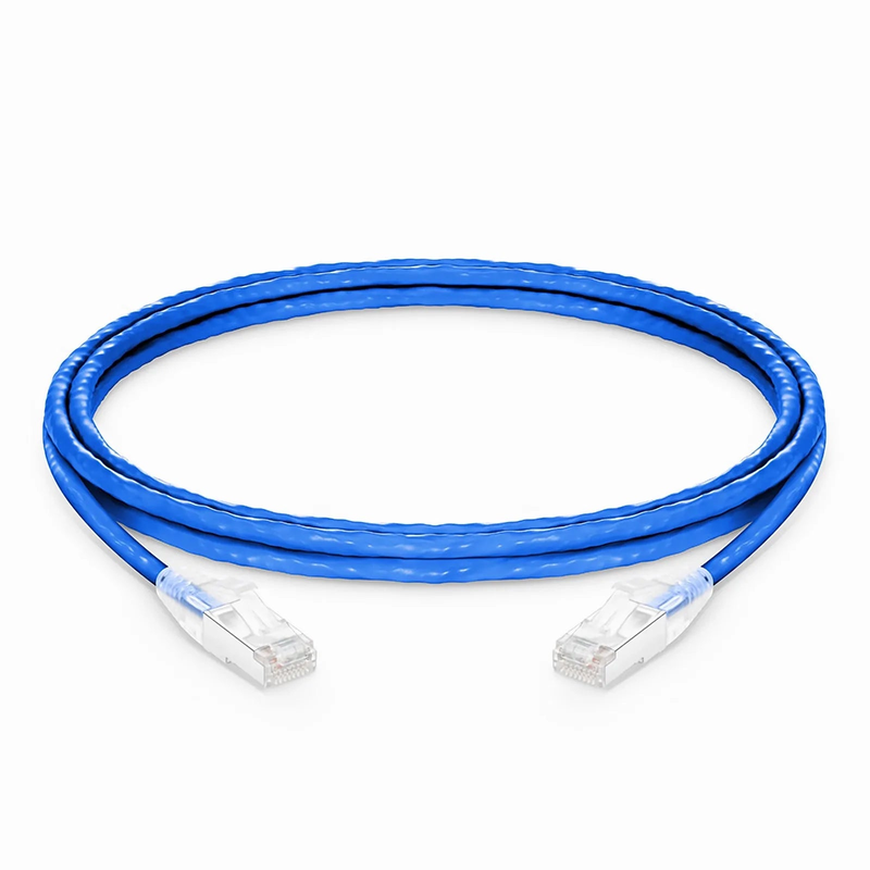 SFPS 7ft (2.1m) Cat5e Snagless Shielded (F/UTP) PVC CM Ethernet Network Patch Cable, Blue