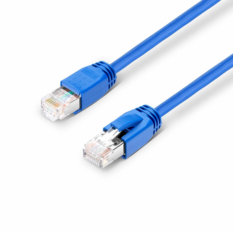 SFPS 33ft (10m) Cat6a 23AWG Snagless Shielded (F/FTP) LSZH Ethernet Network Patch Cable, Blue
