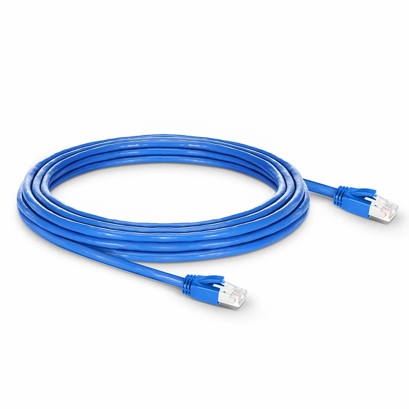 SFPS 25ft (7.6m) Cat6a 23AWG Snagless Shielded (F/FTP) LSZH Ethernet Network Patch Cable, Blue
