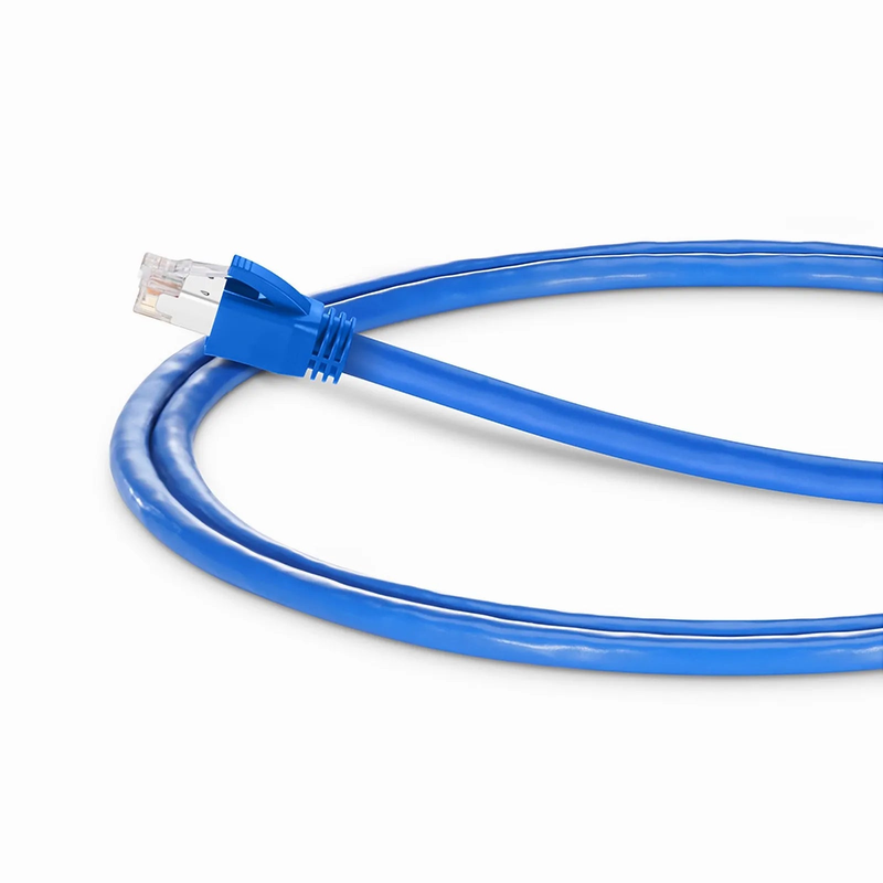 SFPS 4ft (1.2m) Cat6a 23AWG Snagless Shielded (F/FTP) LSZH Ethernet Network Patch Cable, Blue