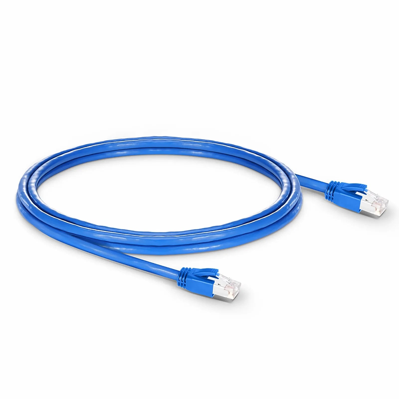 SFPS 7ft (2.1m) Cat6a 23AWG Snagless Shielded (F/FTP) LSZH Ethernet Network Patch Cable, Blue