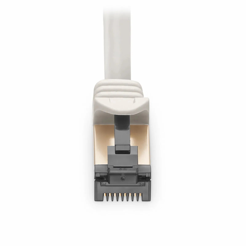 SFPS 25ft (7.6m) Cat8 28AWG Snagless Shielded (S/FTP) PVC CM Ethernet Network Patch Cable, Off-White