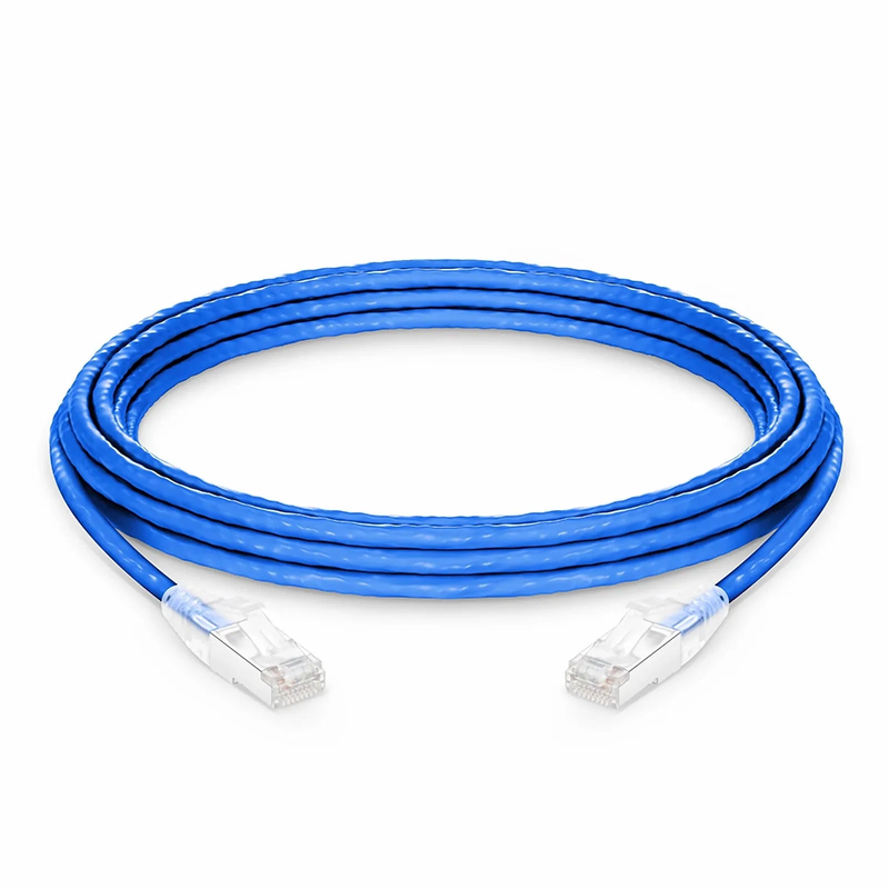 SFPS 16ft (4.9m) Cat6a 26AWG Snagless Shielded (S/FTP) CM/LSZH Ethernet Network Patch Cable, Blue