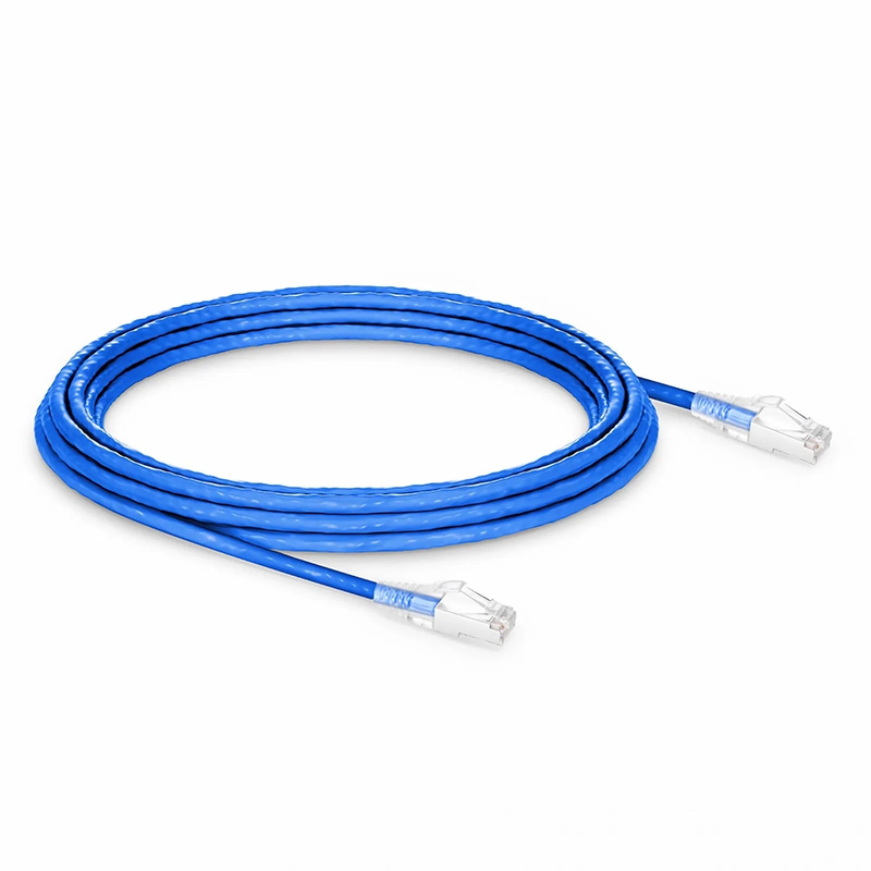 SFPS 16ft (4.9m) Cat6a 26AWG Snagless Shielded (S/FTP) CM/LSZH Ethernet Network Patch Cable, Blue