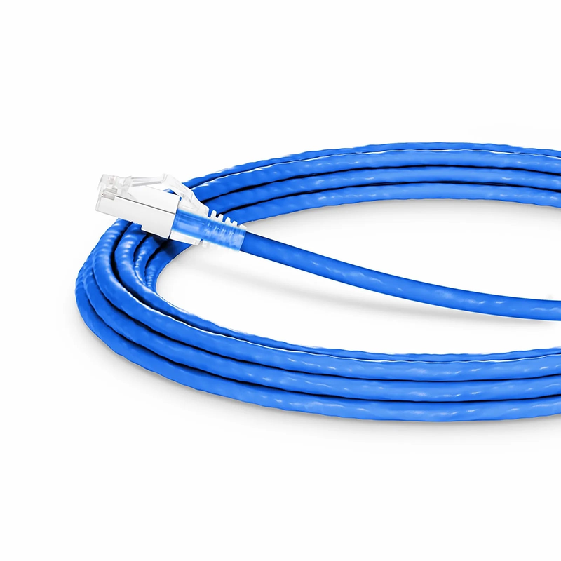 SFPS 16ft (4.9m) Cat6a 26AWG Snagless Shielded (S/FTP) CM/LSZH Ethernet Network Patch Cable, Blue