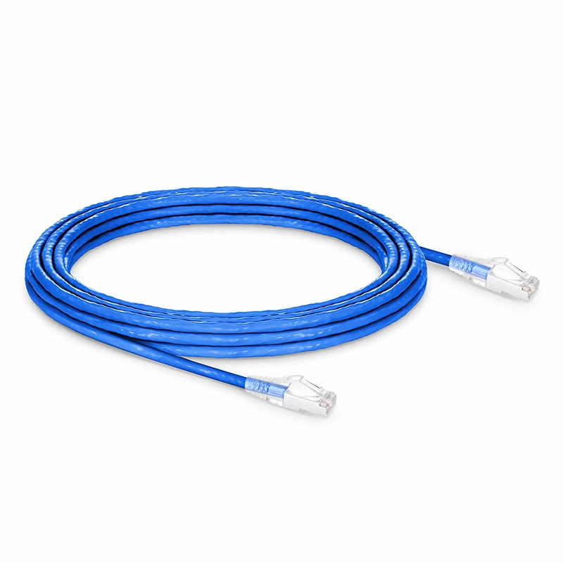 SFPS 20ft (6.1m) Cat6a 26AWG Snagless Shielded (S/FTP) CM/LSZH Ethernet Network Patch Cable, Blue