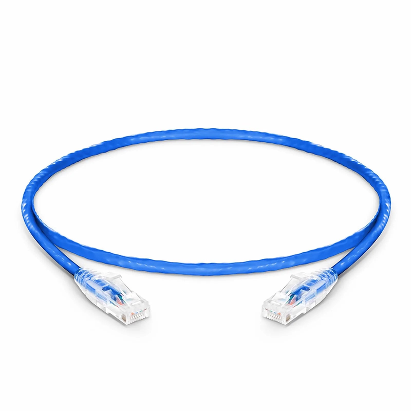 SFPS 2ft (0.6m) Cat6 Snagless Unshielded (U/UTP) PVC CM Ethernet Network Patch Cable, Blue, (24pcs/pack)